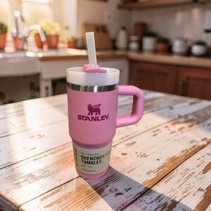 Stanley Peony  Tumbler with Handle and Straw
